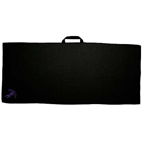 Black Loop Waffle Golf Towel - 17 inches x 40 inches Main Image
