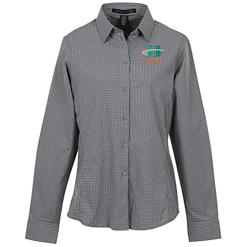 CrownLux Performance Mini Check Shirt - Ladies' Main Image