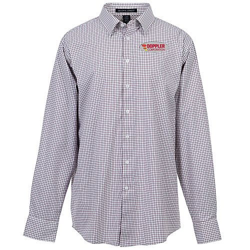 CrownLux Performance Micro Windowpane Shirt - Men's Main Image