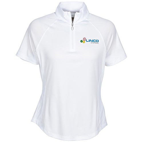Greg Norman Play Dry Mock Neck 1/4-Zip Polo - Ladies' Main Image