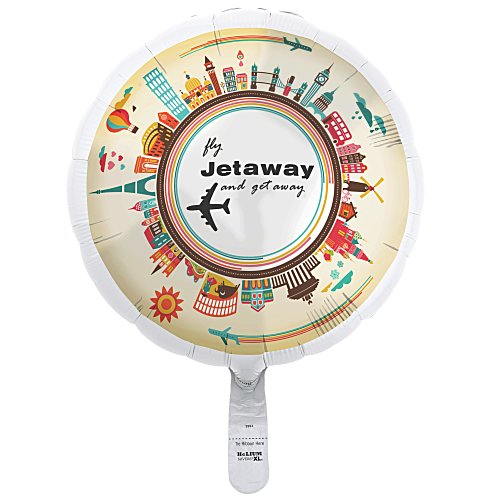 Full Color Foil Balloon - 17" - Round Main Image