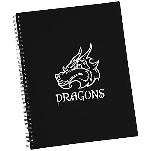 Large Narrow Ruled Spiral Notebook - 24 hr Main Image