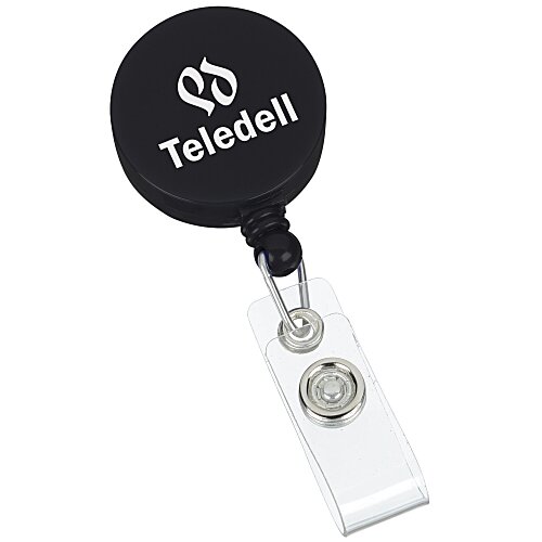 Retractable Badge Holder - Round - Opaque Main Image