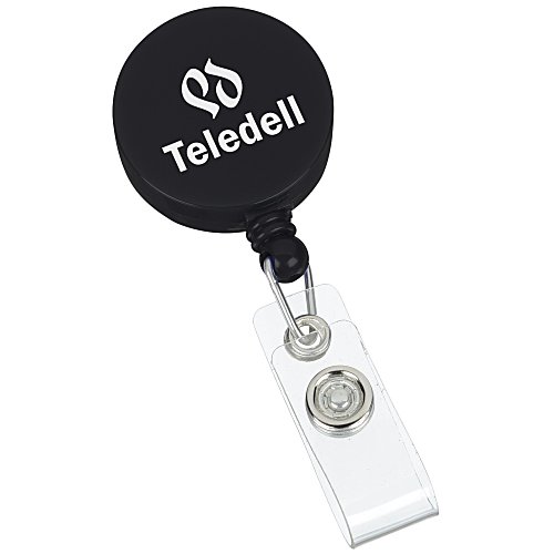 Retractable Badge Holder - Round - Opaque - 24 hr Main Image