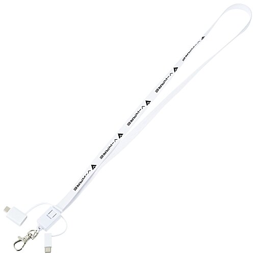 Layton Duo Charging Cable Lanyard Main Image