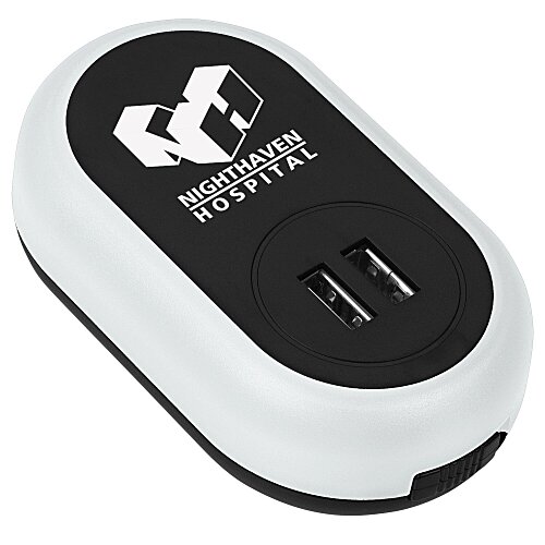 Dual Port USB Light-Up Wall Charger - 24 hr Main Image