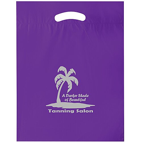 Reinforced Handle Plastic Bag - 15" x 12" Main Image
