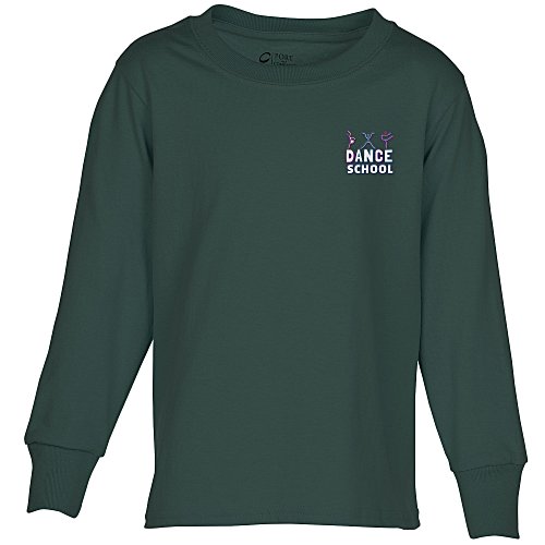 Port Classic 5.4-oz Long Sleeve T-Shirt - Youth - Embroidered Main Image