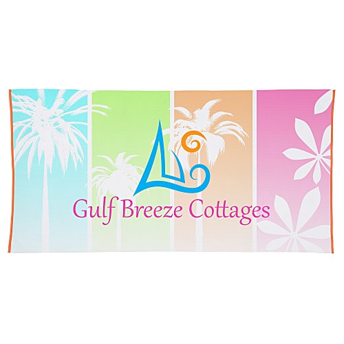 SubliPlush Velour Beach Towel - 30 inches x 60 inches - Heavyweight - Colors Main Image