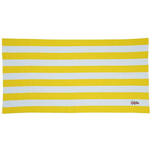 Cabana Striped Microfiber Beach Towel - 30 inches x 60 inches Main Image