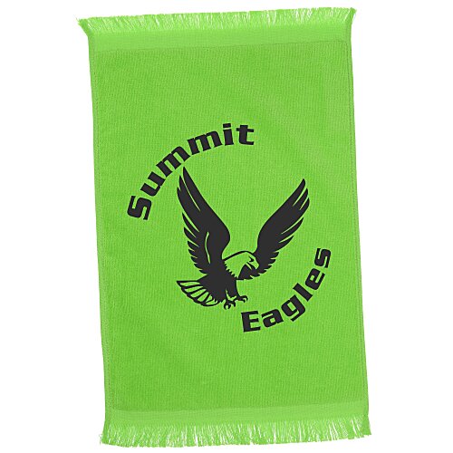 Fringed Velour Spirit Towel - 11" x 18" - Colors Main Image