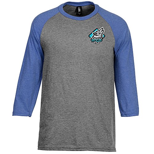 Ideal 3/4 Sleeve Raglan T-Shirt - Men's - Embroidered Main Image