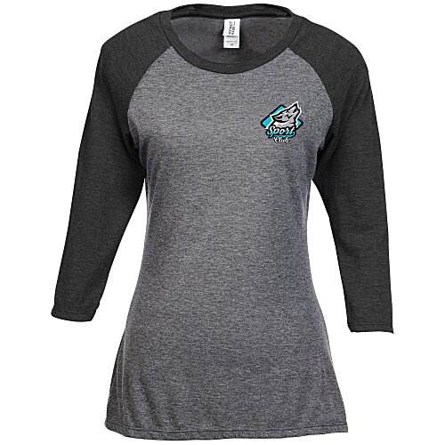 Ideal 3/4 Sleeve Raglan T-Shirt - Ladies' - Embroidered Main Image