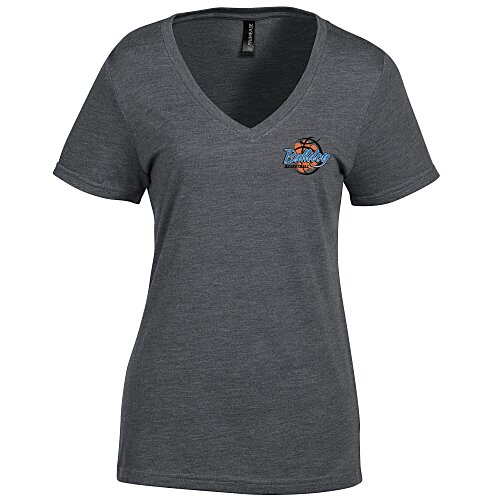 Primease Tri-Blend V-Neck Tee - Ladies' - Embroidered Main Image