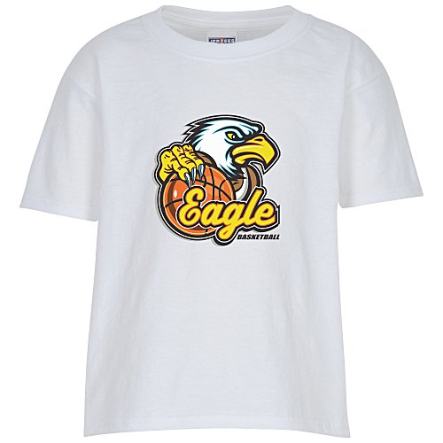 Jerzees Dri-Power 50/50 T-Shirt - Youth - White - Full Color Main Image