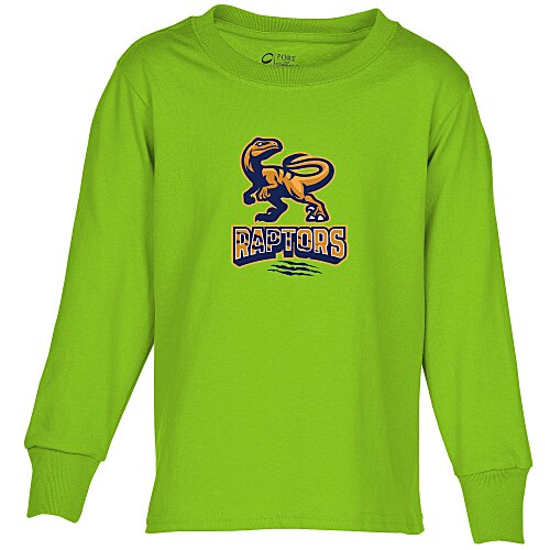 Port Classic 5.4-oz Long Sleeve T-Shirt - Youth - Colors - Full Color Main Image