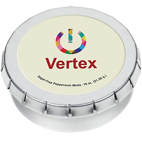 Round Mint Tin with Full Color Dome - 2-1/8" Main Image