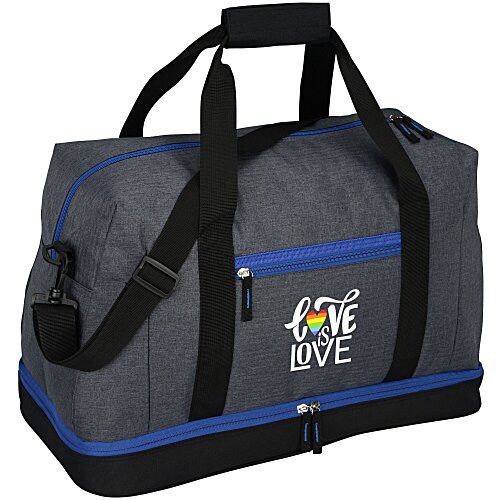 Gray Line Duffel Bag Main Image