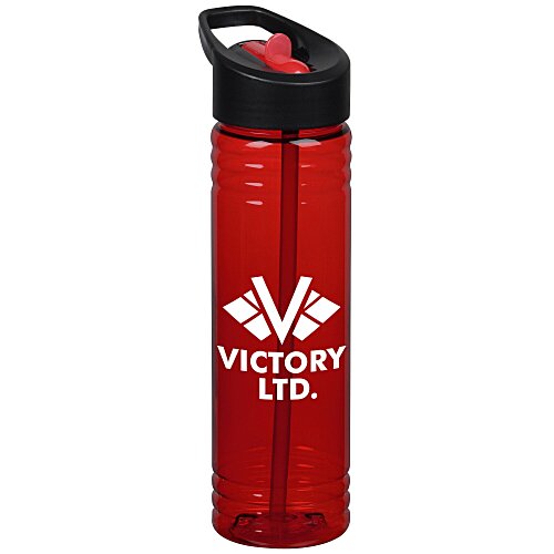 Halcyon Water Bottle with Two-Tone Flip Straw Lid - 24 oz. Main Image