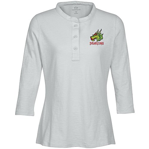 Cambridge 3/4 Sleeve Henley - Ladies' Main Image