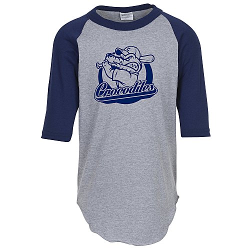 Augusta 3/4 Sleeve Baseball Jersey - Youth - Screen Main Image