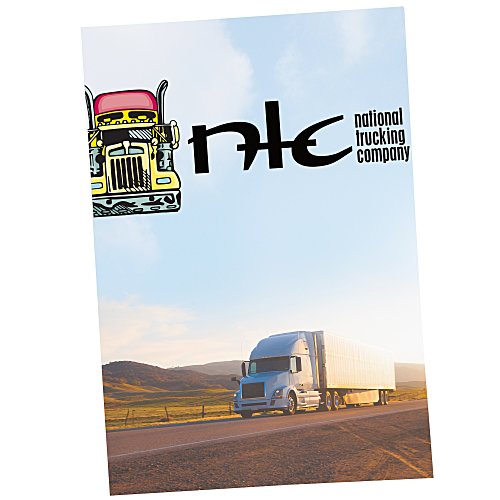 Full Color Paper Two-Pocket Mini Folder - 8-3/4" x 6" Main Image