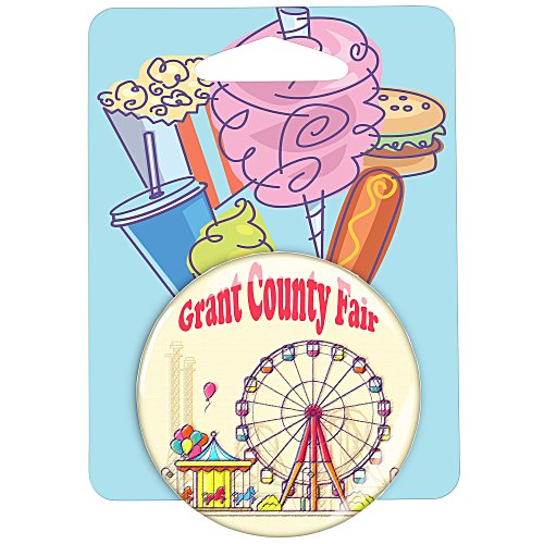 Carded Button - One 2 1/4-inch Round Button Main Image