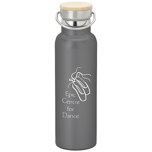 Accord Vacuum Bottle with Wood Lid - 21 oz. Main Image