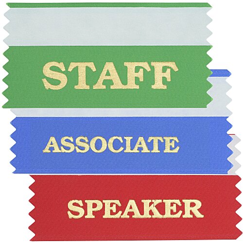 Stock Badge Ribbon 2" x 4" - 24 hr Main Image
