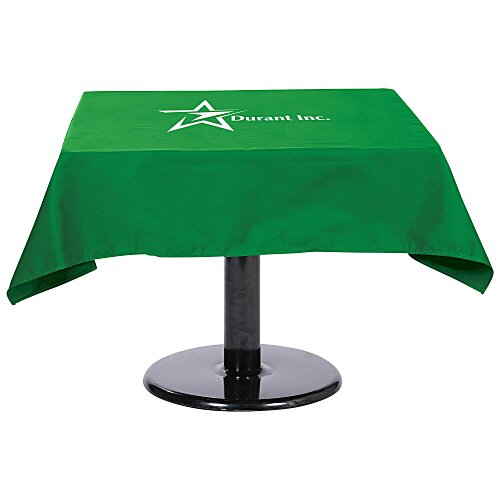 Hemmed Poly/Cotton Table Throw - Square - 24 hr Main Image