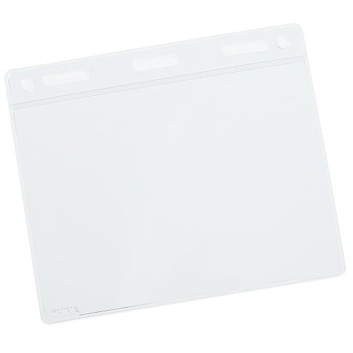 Clear Vinyl Badge Holder with Hi-Back Slot - 24 hr Main Image