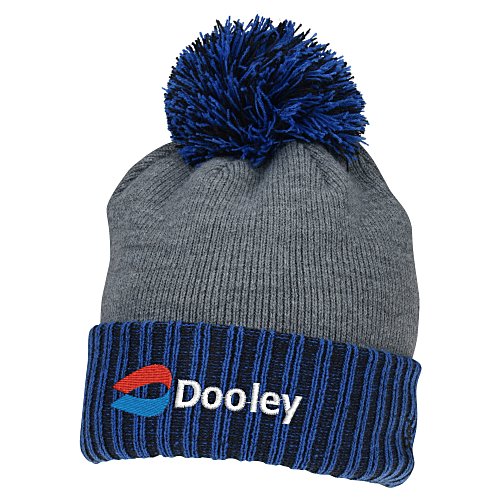 New Era Two Tone Cuffed Beanie with Pom Pom Main Image