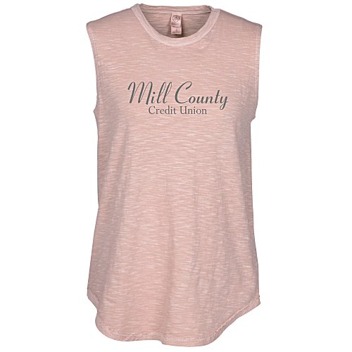 Alternative Washed Slub Sleeveless Tee - Ladies' Main Image