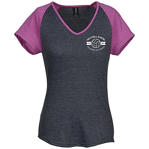Anvil Tri-Blend Raglan Tee - Ladies' - Colors Main Image