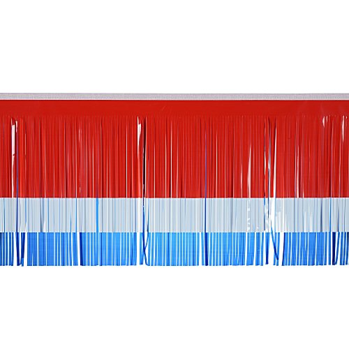 Celebration Fringe - 15" x 10' - Specialty - Red White & Blue Main Image