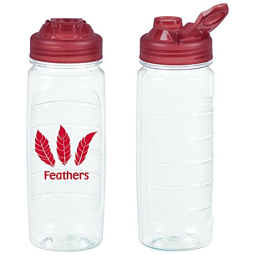 Refresh Clutch Water Bottle with Flip Lid - 20 oz. - Clear - 24 hr Main Image