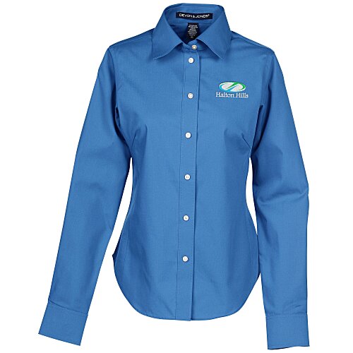 Crown Collection Solid Broadcloth Shirt - Ladies' - 24 hr Main Image