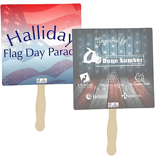 Sandwich Hand Fan - Square Main Image