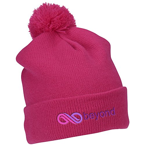 Pom Pom Cuffed Beanie Main Image