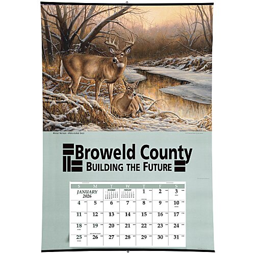 Jumbo Hanger 12-Month - White Tailed Deer Main Image