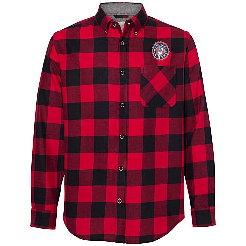 Weatherproof Vintage Brushed Flannel Plaid Shirt- Men's - Embroidered Main Image