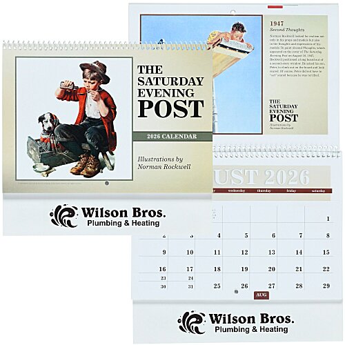 The Saturday Evening Post Norman Rockwell Pocket Calendar Main Image