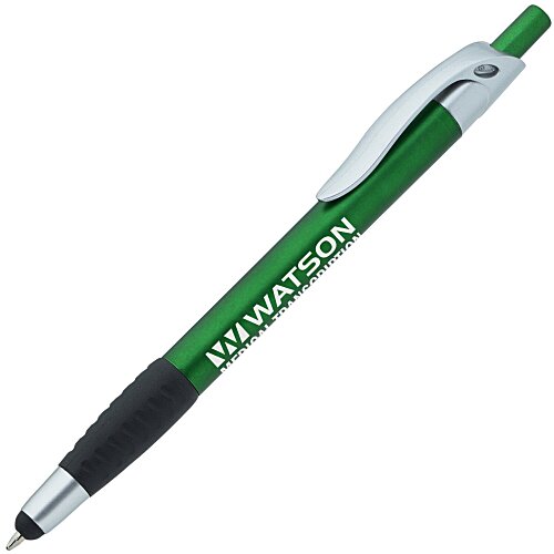 Simplistic Stylus Grip Pen - Metallic - Silver - 24 hr Main Image