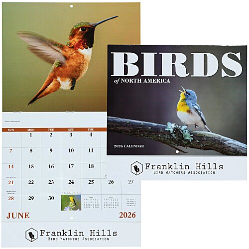 Birds of North America Calendar - Stapled Main Image