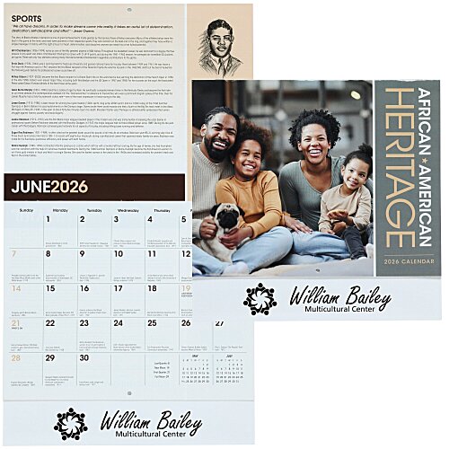 African-American Heritage Family Calendar Main Image