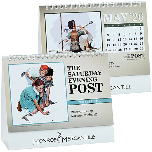 The Saturday Evening Post Norman Rockwell Desk Calendar - Large Main Image