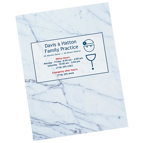 Full Color Paper Two-Pocket Presentation Folder - Marble Main Image