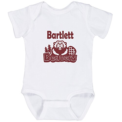Rabbit Skins Infant Fine Jersey Onesie  - White Main Image