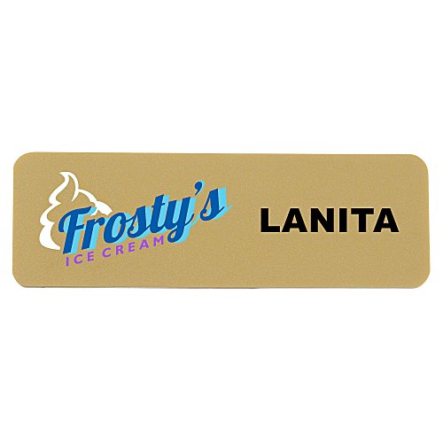 Charleston Name Badge - 1" x 3" - Jeweler's Pinback - 24 hr Main Image