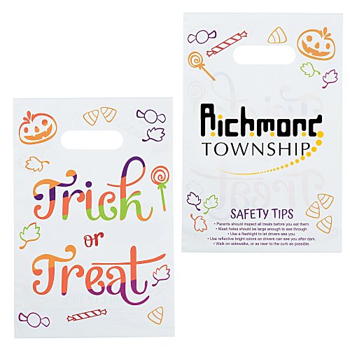 Full Color Halloween Bag - 13 inches x 9 inches - Candy Main Image